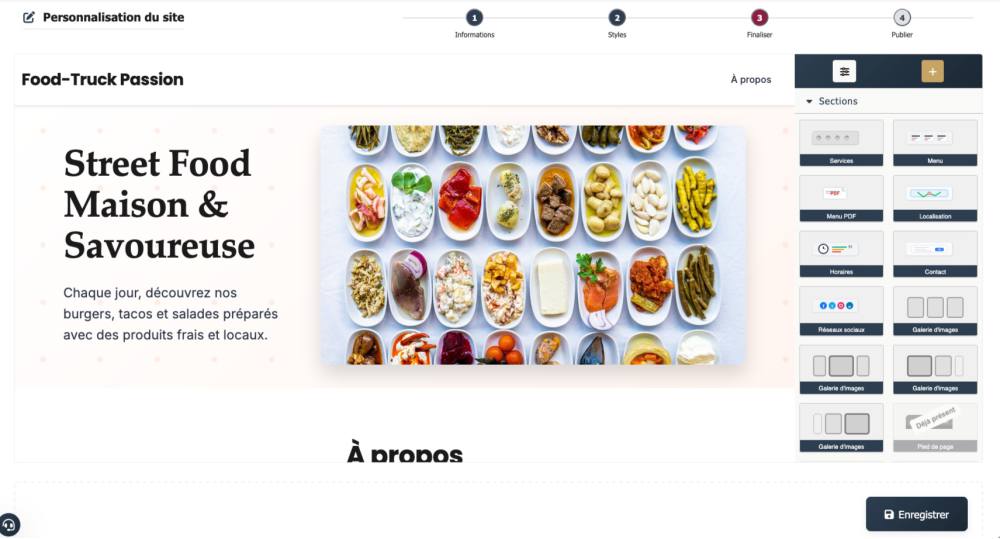 Étape 3 : Édition du site